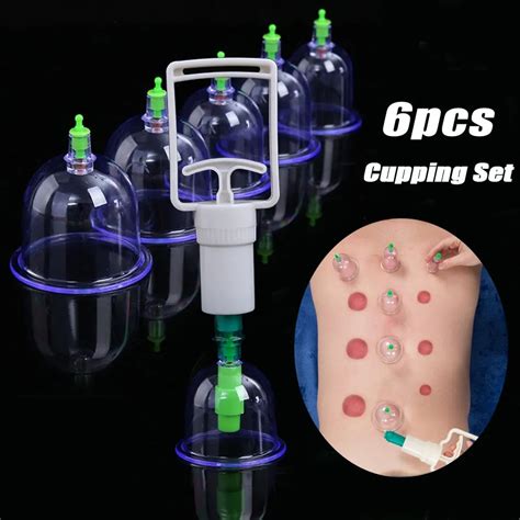Vacuum Cupping Set Suction Cups Jar Acupunture Massage Chinese Medicine Fat Burner Therapy Body