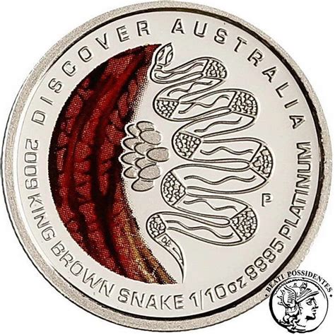 Australia Elżbieta Ii 15 Dolarów 2009 110 Oz Pt Stl Archiwum