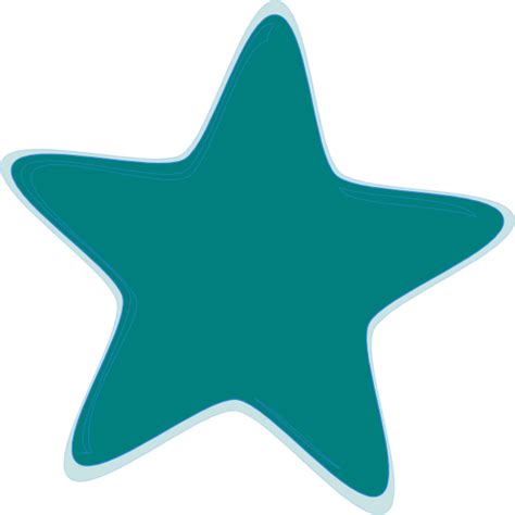 Teal Star Clip Art At Vector Clip Art Online Royalty Free