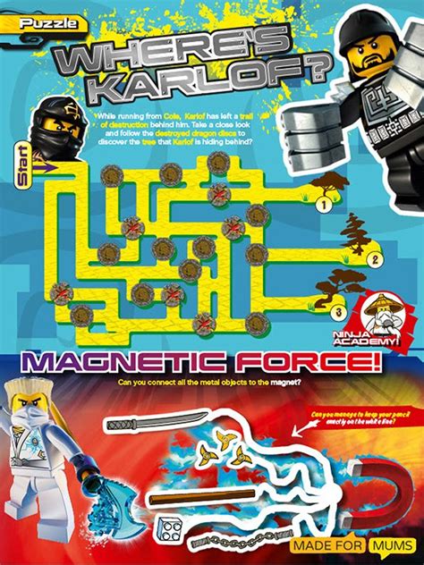 Free Lego Ninjago Puzzle Sheets To Print Out Madeformums