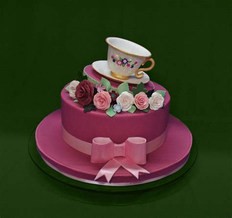 Ladies Hat And Teacup 90th Birthday Cake