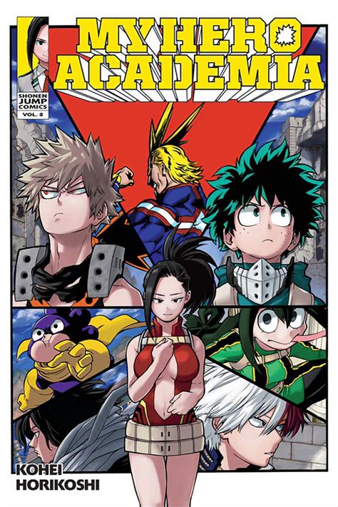 The Cover To My Hero Academy Vol 8 Which Features Anime Characters In