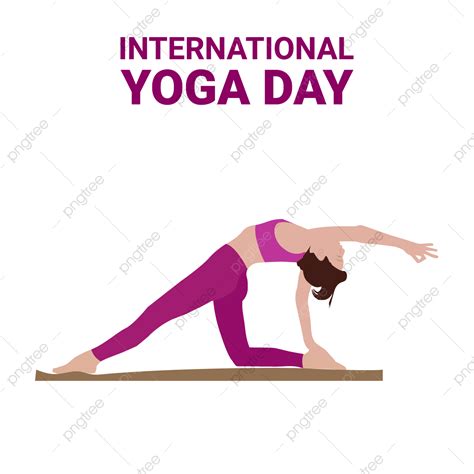 Yoga Day Vector Hd Images Yoga Day Flat Illustration Png Yoga Day