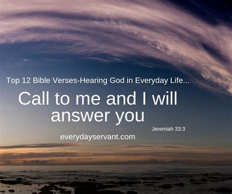 Top 12 Bible Verses Hearing God In Everyday Life Everyday Servant