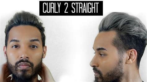 Fuller's earth can help straighten hair naturally. Curly to Straight | Men's Hair Tutorial - YouTube