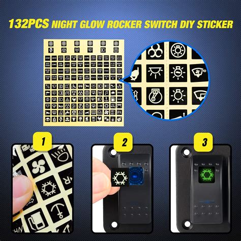 Nilight 90118h 5 Gang Rocker Switch Panel Pre Wired Aluminum Switch
