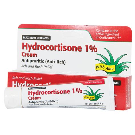 Hydrocortisone Cream 1 Anti Itch 1 Oz Tube Pharmaceuticals Normed