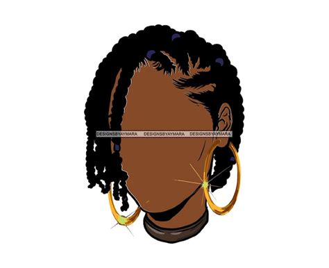 Afro Woman Svg Hair Logo Beauty Salon Braids Hair No Face Etsy