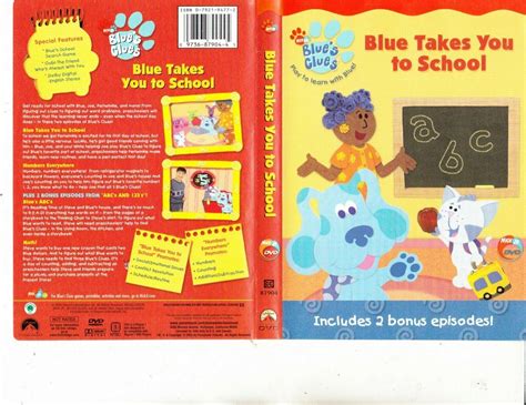 Blues Clues Blue Takes You To School 2003 Animated Bc Dvd Ebay