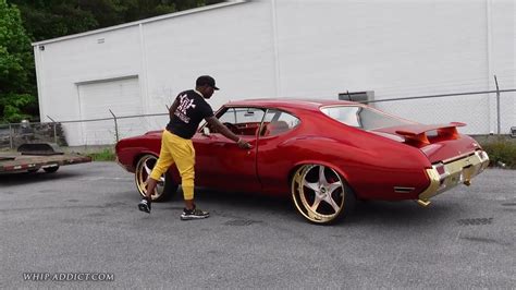 Whipaddict Kandy Painted 72 Oldsmobile Cutlass On 24s With The Gold