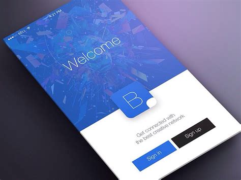 Nice Clean Welcome Screen Ios App Design Android Design Login Design