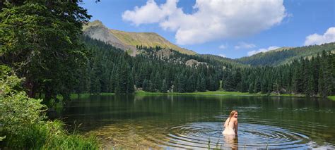 skinny dipping in alpine lakes by johanna debiase