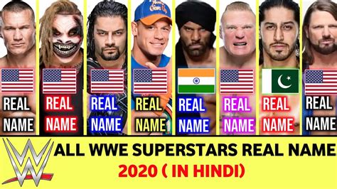 Real Name Of All Wwe Superstars 2020 All Wwe Superstars Real Name