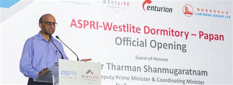 Westlite papan check in & out safeentry flow for dormitory residents. PMO | DPM Tharman Shanmugaratnam at the Official Opening ...