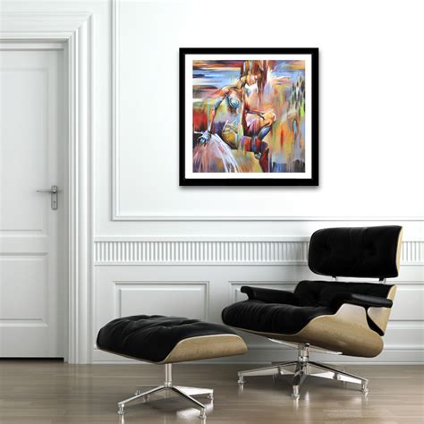 Color Moment Abstract Figure Fine Art Print Free Shipping — Art2d