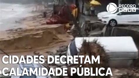 Cidades Do Litoral De São Paulo Decretam Estado De Calamidade Pública Youtube