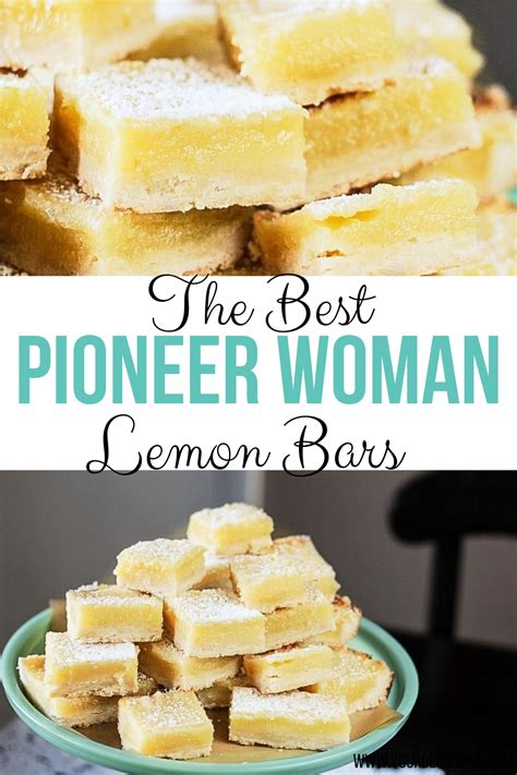 See more ideas about food network recipes, ree drummond, desserts. Pioneer Woman Lemon Bars | Recipe in 2020 | Dessert bar ...