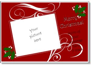 christmas card templates add   photo printable christmas cards