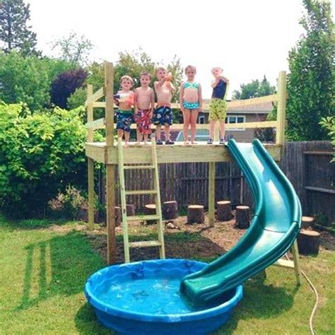 Diy Swimming Pool Slide Kids Play Source Josephflynn Dot Info 패티오 미니