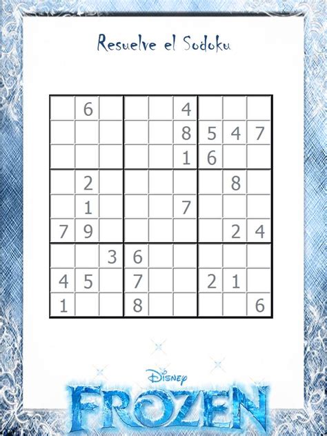 Play online or print them out for free. Frozen nos ofrece Sudokus 9x9 para los mayores (juegos ...