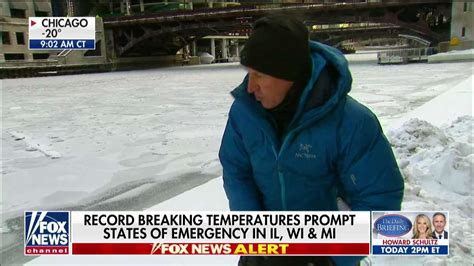 WATCH: Mike Tobin Demonstrates Extent of Frigid Temps in Chicago Along