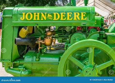 Restored Vintage John Deere Tractor Editorial Stock Photo Image Of