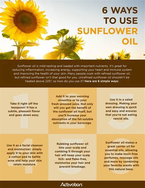 Know Your Oils Sunflower Oil A Holistic Approach To Pediatric Care