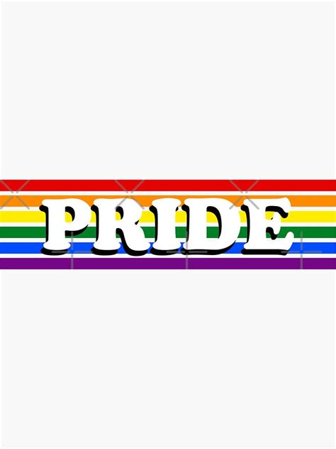 Pride Flag Pride Sticker For Sale By Skr0201 Redbubble