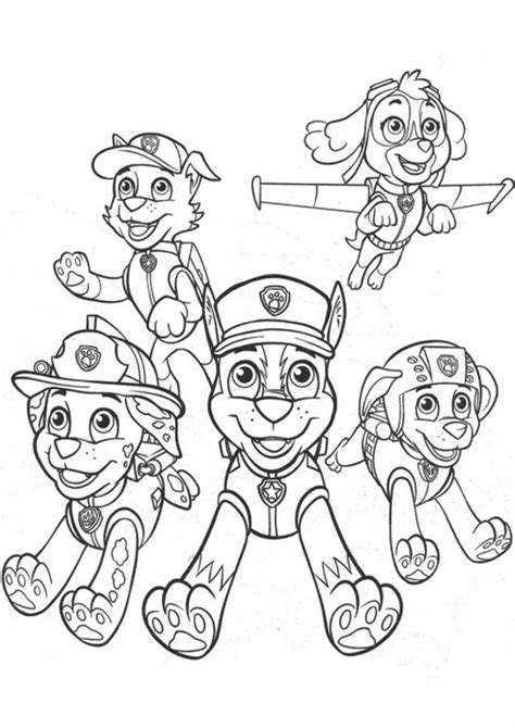Coloring Page Paw Patrol 44349 Cartoons Printable Coloring Pages