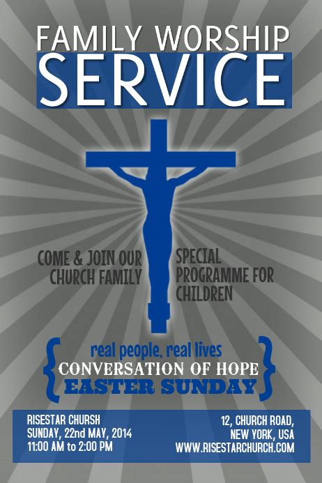 Church Poster Template Postermywall