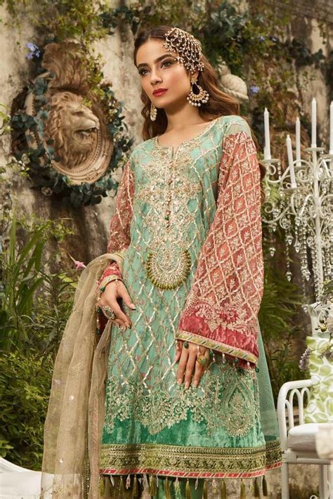 Best Eid Women Dresses Maria B Mbroidered Eid Collection 2019 12