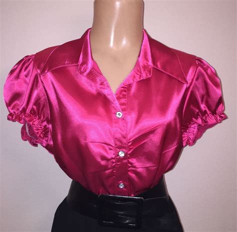 256 Best Satin Blouses And More Images On Pinterest Satin Blouses