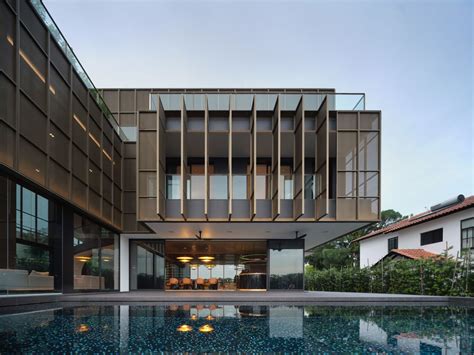 A Good Class Bungalow In Singapore Thats Designed As A Glowing Box