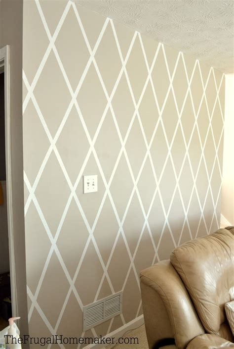 Diy Accent Wall With Tape Use Frog Tape To Paint A Fun Accent Wall In