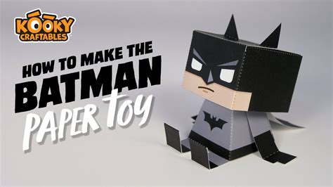 How To Make A Paper Craft Batman Easy DIY Paper Toy Printable YouTube