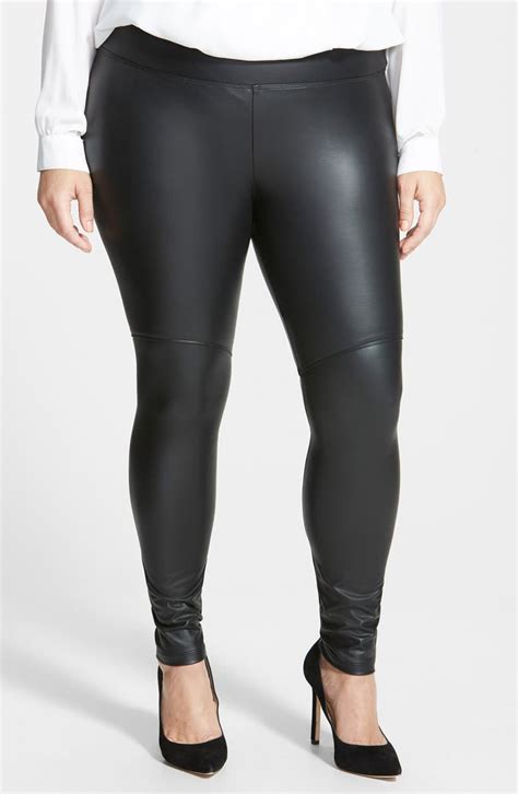 Lyssé Faux Leather Leggings Plus Size Nordstrom