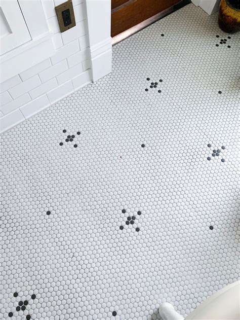 Master Bathroom Reveal With Sources Penny Tiles Bathroom Penny