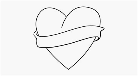 How To Draw Love Heart Drawings Easy Hd Png Download Kindpng