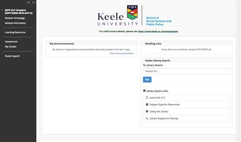 Kle Templates Keele University