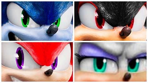 Sonic The Hedgehog Movie Guess The Characters Eyes Youtube
