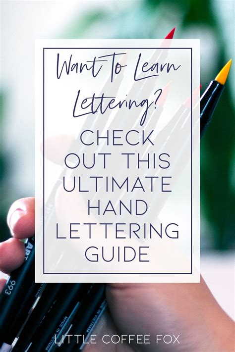 The Ultimate Hand Lettering Guide For Beginners 2020 In 2020 With