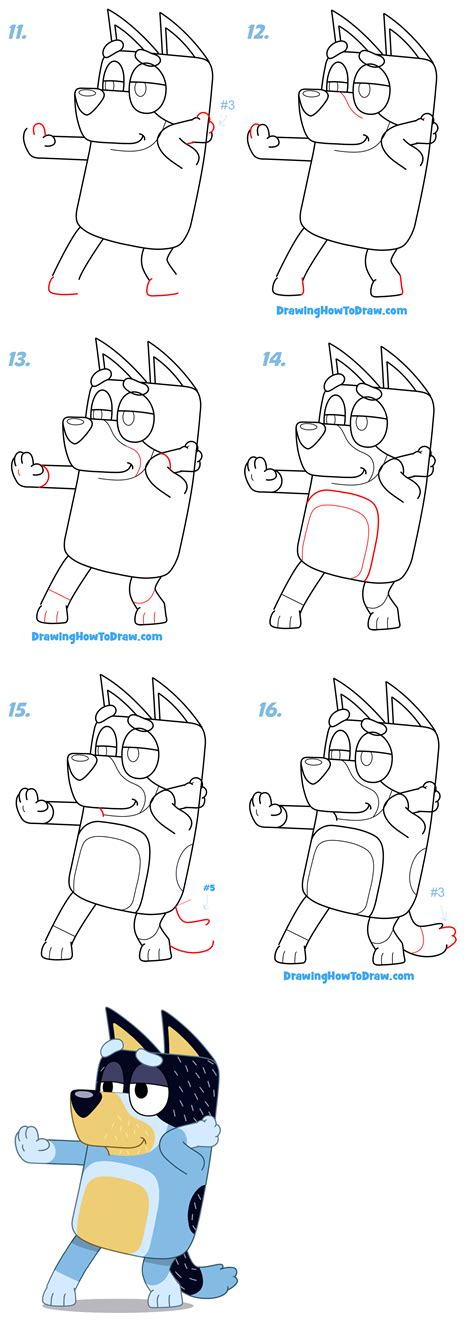 How To Draw Bluey Muffin From Bluey Easy Step By Step Drawing Tutorial