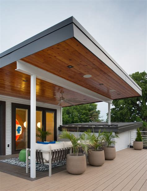 Rooftop Deck In Modern Urban Home Modern Deck Kansas City By