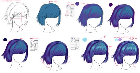Let's gather our supplies how to draw layered hair? How to draw - hair by ryky on DeviantArt
