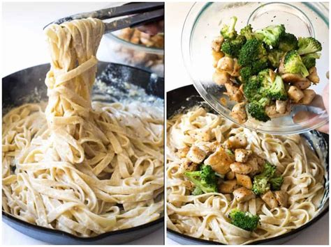 Broccoli Chicken Fettuccine Alfredo — Tastes Lovely