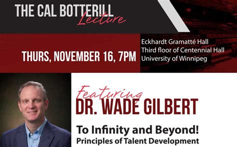 Dr Wade Gilbert Presentation On Talent Development Coming November 16