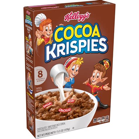 Kelloggs Cocoa Krispies Breakfast Cereal Kids Snacks Original 155