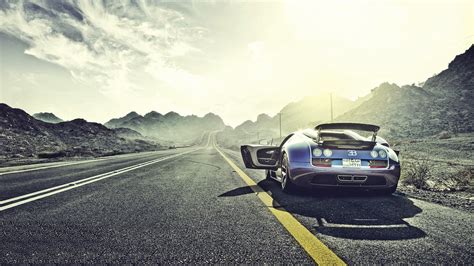Blue Sports Car Bugatti Bugatti Veyron Super Sport Car Hd Wallpaper