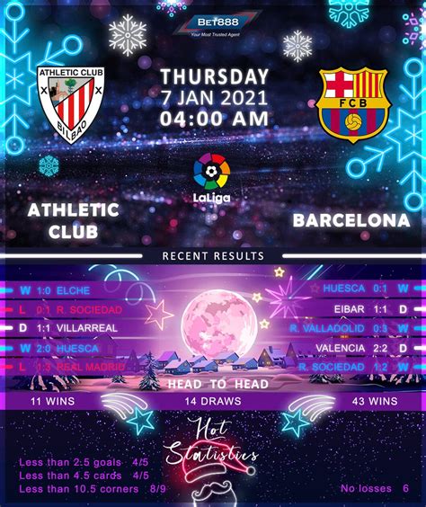 This video is the lineup of barcelona vs athletic club live 2021 , laliga league 2021, 1 jan 2020#barcelonavsathleticclub#laliga2021#barcelona. Bet888win: Athletic Club vs Barcelona 07/01/21