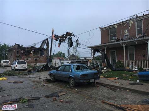 Violent Tornado Pounds Jefferson City Missouri Causing Extensive Damage